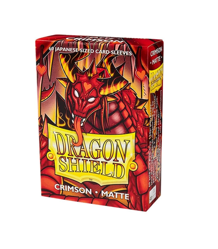 Small 59mm x 86mm Japanese Matte Crimson (60) Dragon Shield