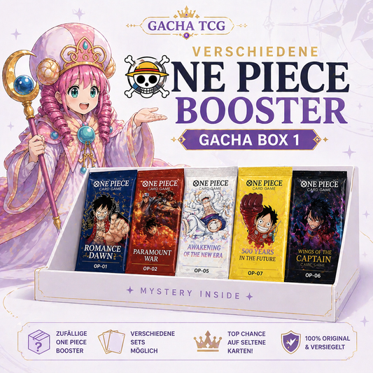 Gacha TCG - Gacha Box 1 - One Piece Zufällige Booster
