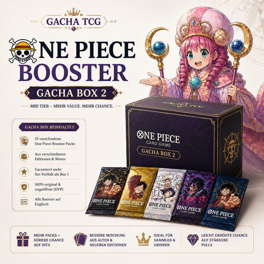 Gacha TCG - Gacha Box 2 - One Piece Zufällige Booster