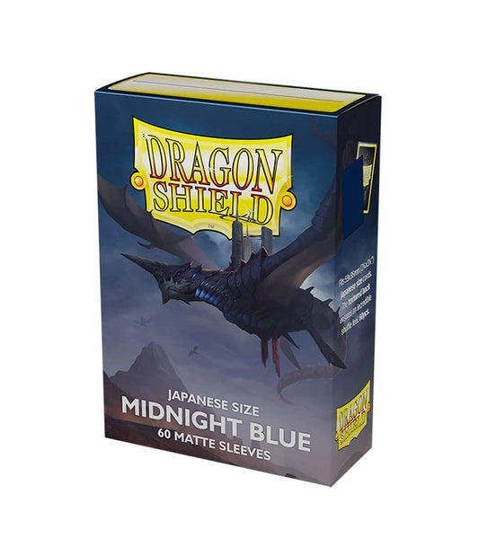 Small 59mm X 86mm Japanese Matte Midnight Blue (60) Dragon Shield